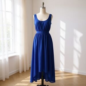 Guess by Marciano Royal Blue High Low Dress Small